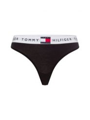 Tommy Hilfiger Stringi - Stringi klasyczne Kobiety Bawełna czarny, XL. Czarne stringi damskie Tommy Hilfiger, xl, bez wzorów, z bawełny. Za 59.95 zł.