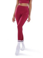 Athleas Legginsy sportowe "Eva" w kolorze czerwonym rozmiar: XS/S. Czerwone legginsy damskie Athleas, s, bez wzorów, z materiału. Za 130.99 zł.