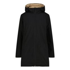 Kurtka parka odwracalna z kapturem damska CMP. Brązowe parki damskie CMP, na zimę, l, bez wzorów, z materiału. Za 574.45 zł.