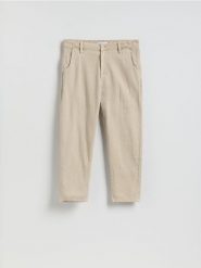 Jeansy jogger fit - beżowy. Brązowe jeansy męskie Reserved. Za 149.99 zł.