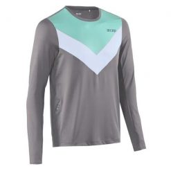 Męska koszulka sportowa Chevron z długim rękawem szybkoschnąca oddychająca CEP. Białe t-shirty sportowe męskie CEP, m, z materiału, bez ramiączek, na fitness i siłownię. Za 219.00 zł.