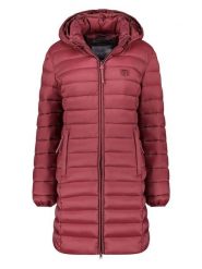 Geographical Norway Płaszcz pikowany "Atikotal" w kolorze bordowym rozmiar: L. Czerwone płaszcze damskie Geographical Norway, l, bez wzorów. Za 165.31 zł.