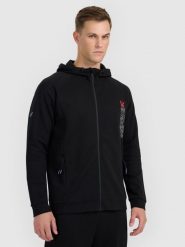 4F Bluza dresowa rozpinana z kapturem męska - czarna XL. Czarne bluzy z kapturem męskie 4f, m, z dresówki. Za 169.99 zł.