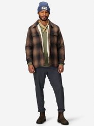 Marmot Flanelowa koszula funkcyjna "Ridgefield" w kolorze jasnobrązowym rozmiar: M. Brązowe koszule męskie Marmot, m, bez wzorów, z materiału, bez kołnierzyka, bez ramiączek. Za 239.99 zł.