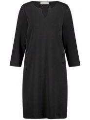 Gerry Weber Sukienka w kolorze czarnym rozmiar: 46. Czarne sukienki damskie Gerry Weber, na co dzień, bez wzorów, bez kołnierzyka, bez ramiączek, midi, proste. Za 180.06 zł.