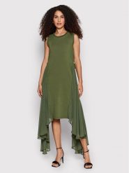Liu Jo Sport Sukienka codzienna TA2180 J0088 Zielony Regular Fit. Zielone sukienki damskie Liu Jo Sport, na co dzień, xs, bez wzorów, z bawełny, sportowe, bez kołnierzyka, bez ramiączek, proste. Za 399.99 zł.