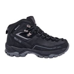 Buty Trekkingowe Męskie Big Star OO174341 Czarne. Czarne buty trekkingowe męskie bez zapięcia. Za 398.92 zł.