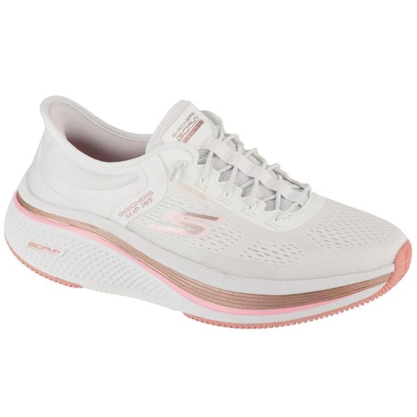 Buty do biegania damskie, Slip-Ins: Go Run Elevate 2.0 - Banyan. Białe obuwie do biegania damskie Skechers, Skechers Sport. Za 429.99 zł.