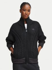 Adidas Kardigan Cable Knit Firebrid Track Top KT2289 Czarny Regular Fit. Czarne kardigany damskie Adidas, m, bez wzorów, z syntetyku. Za 599.99 zł.