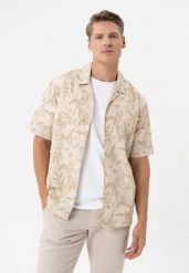 Koszula z wzorem, Comfort Fit, C-STIM. Koszule męskie Volcano, na lato, m, bez wzorów, z materiału, bez kołnierzyka, bez ramiączek. Za 109.99 zł.