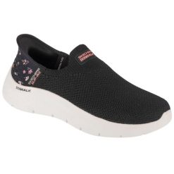 Buty sportowe Sneakersy damskie, Slip-Ins: GO WALK Flex - Sunset Rose. Białe buty sportowe na co dzień damskie Skechers, bez wzorów, trekkingowe. Za 399.99 zł.