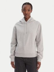 Calvin Klein Jeans Bluza LV047C224G Szary Regular Fit. Szare bluzy bez kaptura damskie Calvin Klein Jeans, m, z bawełny. Za 409.99 zł.