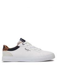 Pepe Jeans Trampki PBS30569 Beżowy. Brązowe trampki i tenisówki chłopięce Pepe Jeans, bez wzorów, z jeansu, bez zapięcia. Za 199.99 zł.