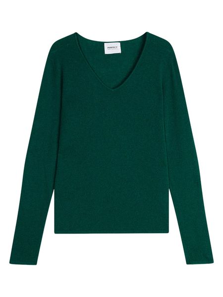 Perfect Cashmere Kaszmirowy sweter "Galise" w kolorze ciemnozielonym rozmiar: M. Zielone swetry klasyczne damskie Perfect Cashmere, m, z kaszmiru, bez kołnierzyka. Za 396.88 zł.