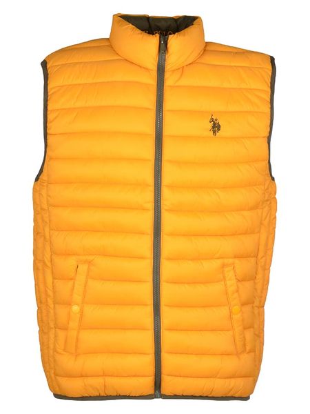 U.S. Polo Assn. Kamizelka pikowana w kolorze żółtym rozmiar: L. Żółte kamizelki męskie U.S. Polo Assn., l. Za 191.88 zł.