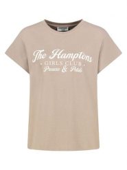 Eight2Nine Koszulka w kolorze beżowym rozmiar: M. Brązowe t-shirty damskie Eight2Nine, m, bez wzorów, z bawełny, bez kołnierzyka. Za 62.03 zł.