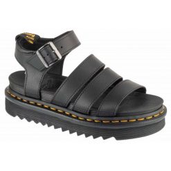 Sandały Dr. Martens Blaire Sandals W DM31520001 czarne. Czarne sandały damskie bez wzorów, z materiału, bez obcasa, na platformie. Za 767.80 zł.