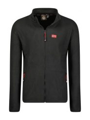 Geographical Norway Kurtka polarowa "Ulysse" w kolorze czarnym rozmiar: L. Czarne kurtki męskie Geographical Norway, l, bez wzorów, z polaru, bez kaptura. Za 92.45 zł.
