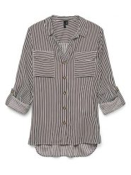 Vero Moda Koszula w kolorze bordowo-białym rozmiar: XL. Białe koszule damskie Vero Moda, xl, bez wzorów, z wiskozy, bez kołnierzyka, bez ramiączek. Za 87.81 zł.