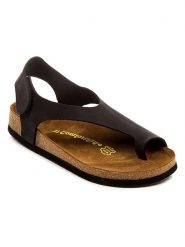 Comfortfusse Skórzane sandały w kolorze czarnym rozmiar: 42. Czarne sandały damskie Comfortfusse, bez wzorów, bez obcasa. Za 252.99 zł.