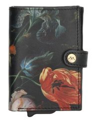 Micmacbags Skórzany portfel w kolorze czarnym - 7 x 10 x 1 cm rozmiar: onesize. Czarne portfele damskie micmacbags, bez wzorów, z materiału. Za 131.74 zł.