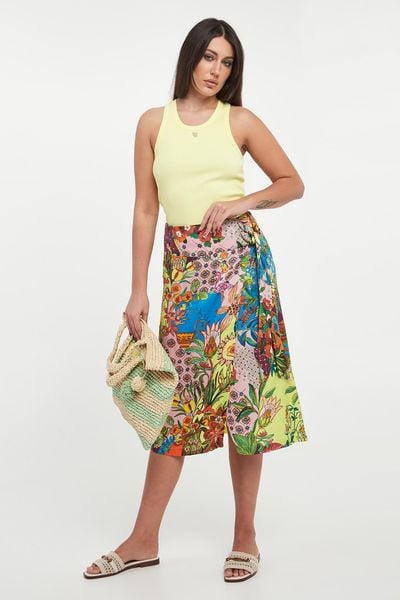 Spódnica z wiązaniem LIU JO. Spódniczki damskie Liu Jo, bez wzorów. Za 689.00 zł.