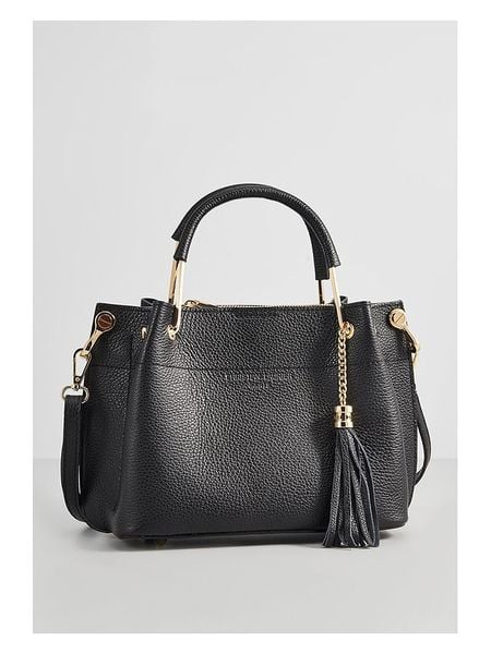 Christian Laurier Skórzana torebka "Lamy" w kolorze czarnym - 27 x 18 x 11 cm rozmiar: onesize. Czarne torebki klasyczne damskie Christian Laurier, bez wzorów, z materiału, bez dodatków. Za 310.38 zł.