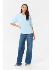 Kaffe Koszulka w kolorze błękitnym rozmiar: S. Niebieskie bluzki damskie Kaffe, s, bez wzorów, bez kołnierzyka. Za 56.79 zł.