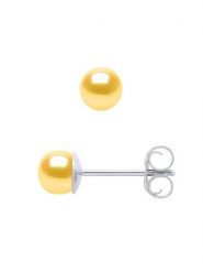 Mitzuko Srebrne kolczyki-wkrętki z perłami rozmiar: onesize. Szare kolczyki damskie Mitzuko, z perłą, srebrne. Za 130.99 zł.