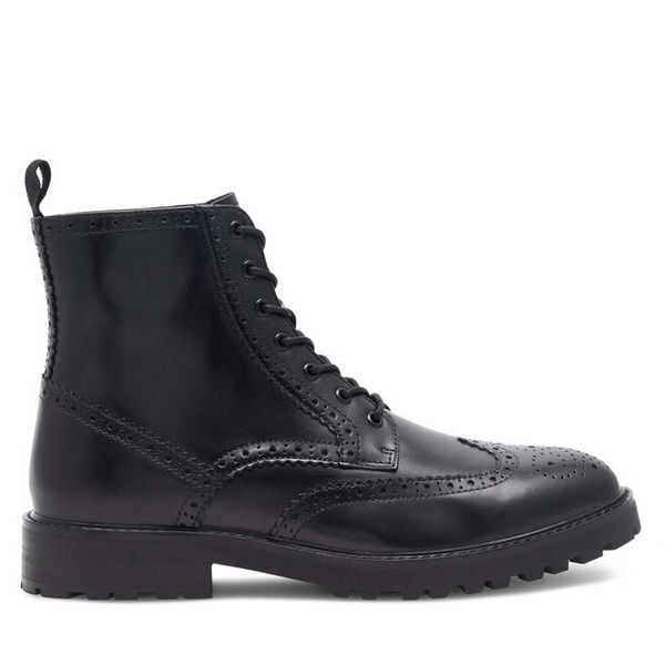 Kozaki GINO ROSSI. Czarne buty zimowe męskie Gino Rossi, bez zapięcia. Za 399.99 zł.