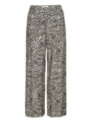 MOSS COPENHAGEN Spodnie "Amabella" w kolorze czarno-beżowym rozmiar: L. Brązowe spodnie materiałowe damskie MOSS COPENHAGEN, bez wzorów, z materiału, klasyczne. Za 166.88 zł.