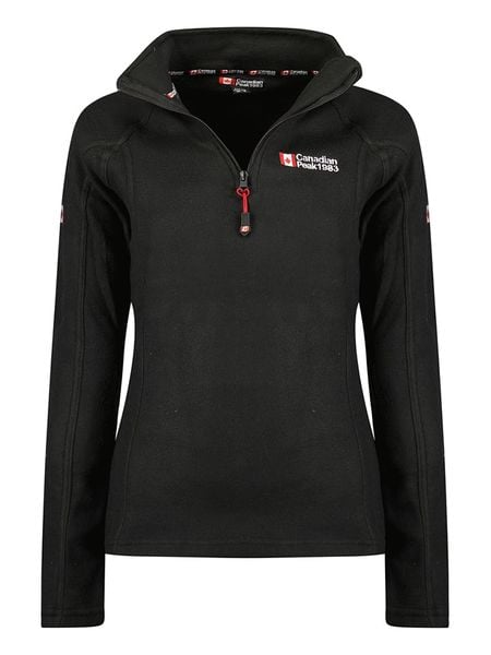 Canadian Peak Kurtka polarowa "Tugeak" w kolorze czarnym rozmiar: XL. Czarne kurtki damskie Canadian Peak, xl, bez wzorów, z materiału, bez kaptura. Za 74.28 zł.