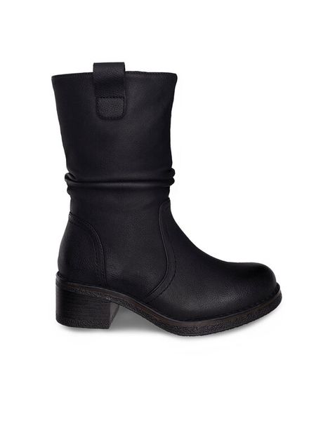 Clara Barson Botki KAIA WS6183-10 Czarny. Czarne botki damskie Clara Barson, z materiału, bez obcasa, na słupku, bez zapięcia. Za 169.99 zł.