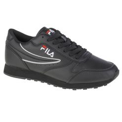 Buty sportowe Sneakersy damskie, Fila Orbit Low Wmn. Czarne buty sportowe na co dzień damskie Fila, bez wzorów, z materiału, trekkingowe. Za 392.00 zł.