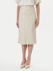 Bruuns Bazaar Spódnica z imitacji skóry Tuanelle BBW4392 Beżowy Regular Fit. Brązowe spódniczki damskie Bruuns Bazaar, bez wzorów, ze skóry. Za 389.99 zł.