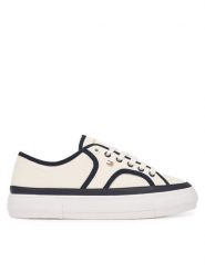 Tommy Hilfiger Tenisówki Platform Vulc Piping FW0FW09394 Biały. Białe trampki i tenisówki damskie Tommy Hilfiger, bez wzorów, z materiału. Za 409.99 zł.