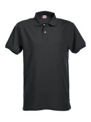 Clique Stretch Premium Polo – Elastyczna koszulka polo premium – black. Czarne koszulki polo męskie CLIQUE, m, bez wzorów, bez ramiączek. Za 153.08 zł.