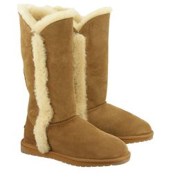 EMU AUSTRALIA WP10534 Platinum Kolora chestnut, kozaki damskie. Brązowe kozaki damskie Emu Australia, ze skóry, bez obcasa. W wyprzedaży za 430.00 zł.