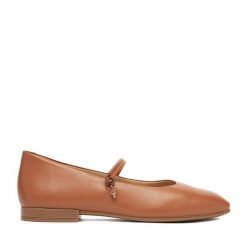 Baleriny Lasocki. Brązowe baleriny damskie Lasocki, bez wzorów, bez obcasa. Za 169.99 zł.