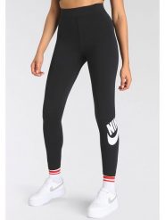 Nike Sportswear Legginsy w kolorze czarnym rozmiar: S. Czarne legginsy damskie Nike Sportswear, s, bez wzorów. Za 131.74 zł.