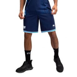 Spodenki koszykarskie męskie Venum X Top Rank Original Men'S Basketball Shorts. Niebieskie szorty męskie VENUM, bez kołnierzyka. Za 199.99 zł.