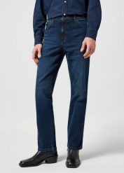 WRANGLER MĘSKIE SPODNIE JEANSOWE TEXAS MIDNIGHT RODEO 112356792 W121017433. Spodnie materiałowe męskie Wrangler, bez wzorów, z jeansu. Za 229.99 zł.