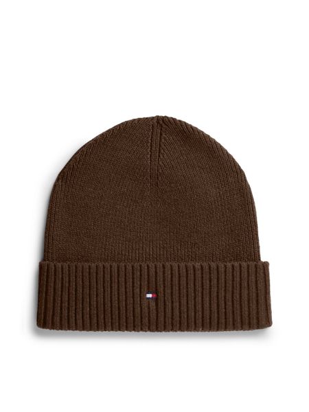 Tommy Hilfiger Czapka z domieszką kaszmiru Mężczyźni Bawełna brązowy, ONE SIZE. Brązowe czapki męskie Tommy Hilfiger, bez wzorów, z bawełny, biznesowe. Za 189.95 zł.