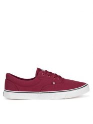 DC Shoes Trampki MFA3014-1 Bordowy. Czerwone trampki i tenisówki męskie DC Shoes, bez wzorów, z materiału, bez zapięcia. Za 199.99 zł.