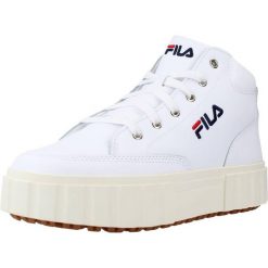 Tenisówki Fila Model Sandblast Mid Kolor Biały. Białe trampki i tenisówki damskie Fila, bez wzorów, ze skóry. Za 179.00 zł.