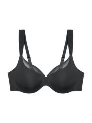 Triumph Biustonosz na fiszbinach - Illusion Curve Kobiety czarny, 80E. Czarne biustonosze Triumph, bez wzorów, z mikrofibry. Za 239.95 zł.