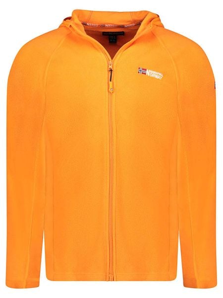 Geographical Norway Kurtka polarowa "Tugood" w kolorze pomarańczowym rozmiar: XL. Pomarańczowe kurtki męskie Geographical Norway, xl, bez wzorów, z materiału, bez kaptura. Za 78.28 zł.