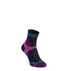 Skarpety biegowe damskie Bridgedale Lt T2 Merino Sport 3/4. Czarne skarpetki damskie Bridgedale, bez wzorów. Za 72.99 zł.