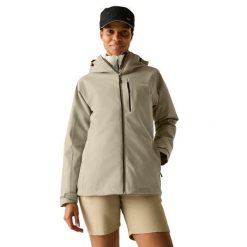 Damska Kurtka Wodoodporna Birchdale II. Zielone kurtki damskie Regatta, m, bez wzorów, z materiału, z kapturem. Za 322.99 zł.