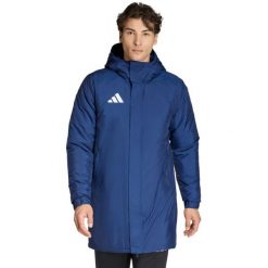 Kurtka męska adidas Entrada 26 Stadium. Niebieskie kurtki męskie Adidas, m, bez wzorów, z poliesteru, z kapturem. Za 282.99 zł.